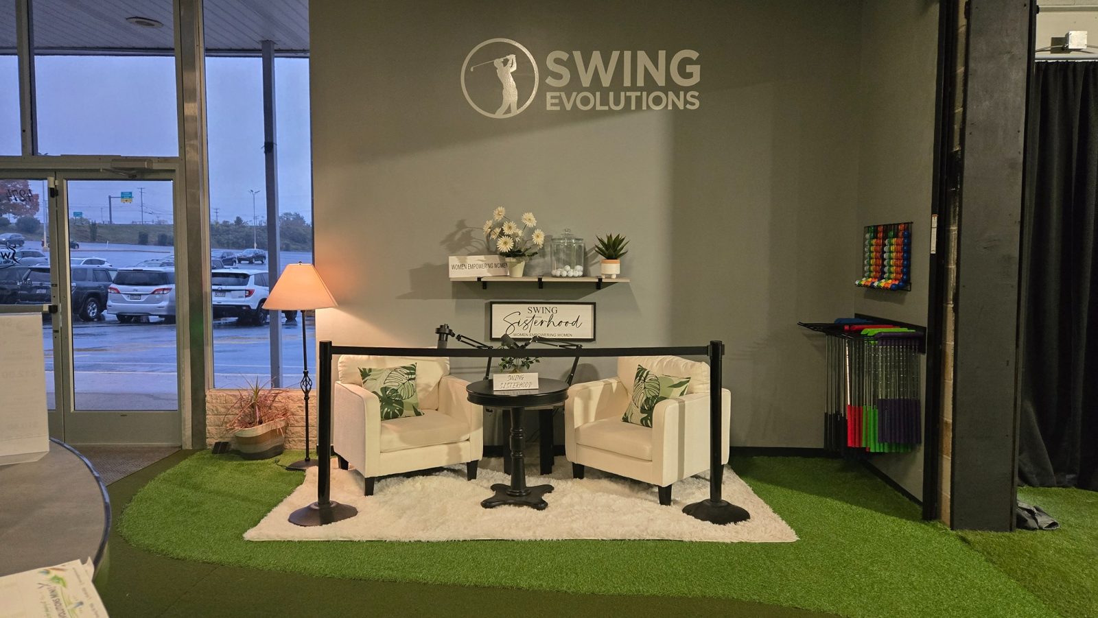 Swing Sisterhood lounge seating at Swing Evolutions