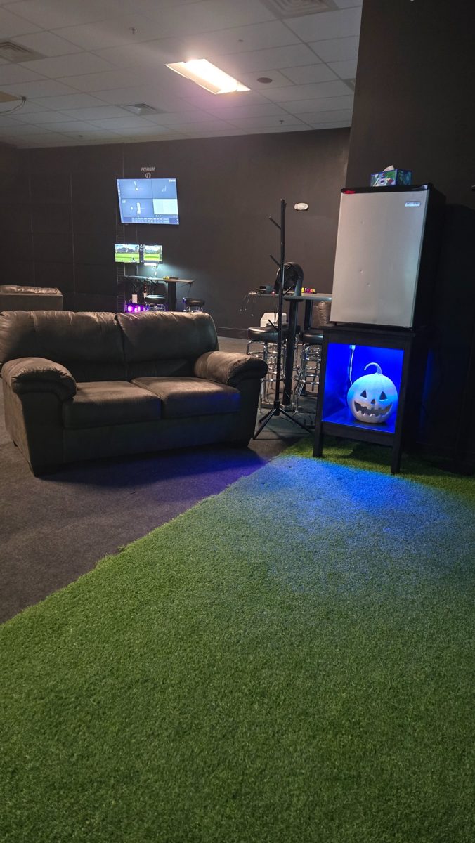 Premium simulator suite lounge
