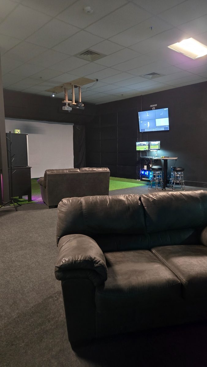 Premium suite hitting area and seating