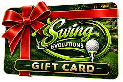 Swing Evolutions gift card with red gift ribbon